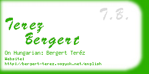 terez bergert business card